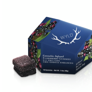 Elderberry 2:1 CBN + Indica Enhanced Gummies | 100mg THC:50mg CBN